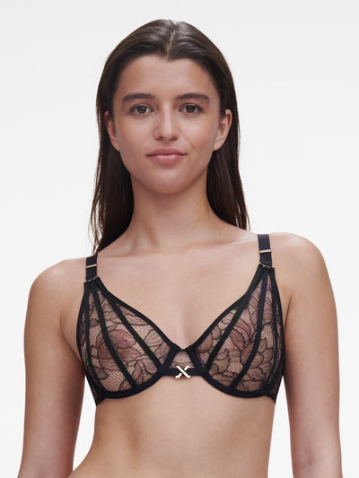 Chantelle X Xquisite Plunge underwired bra Black