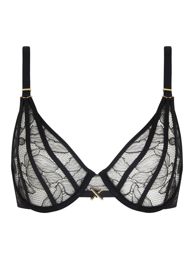 Chantelle X Xquisite Plunge underwired bra Black