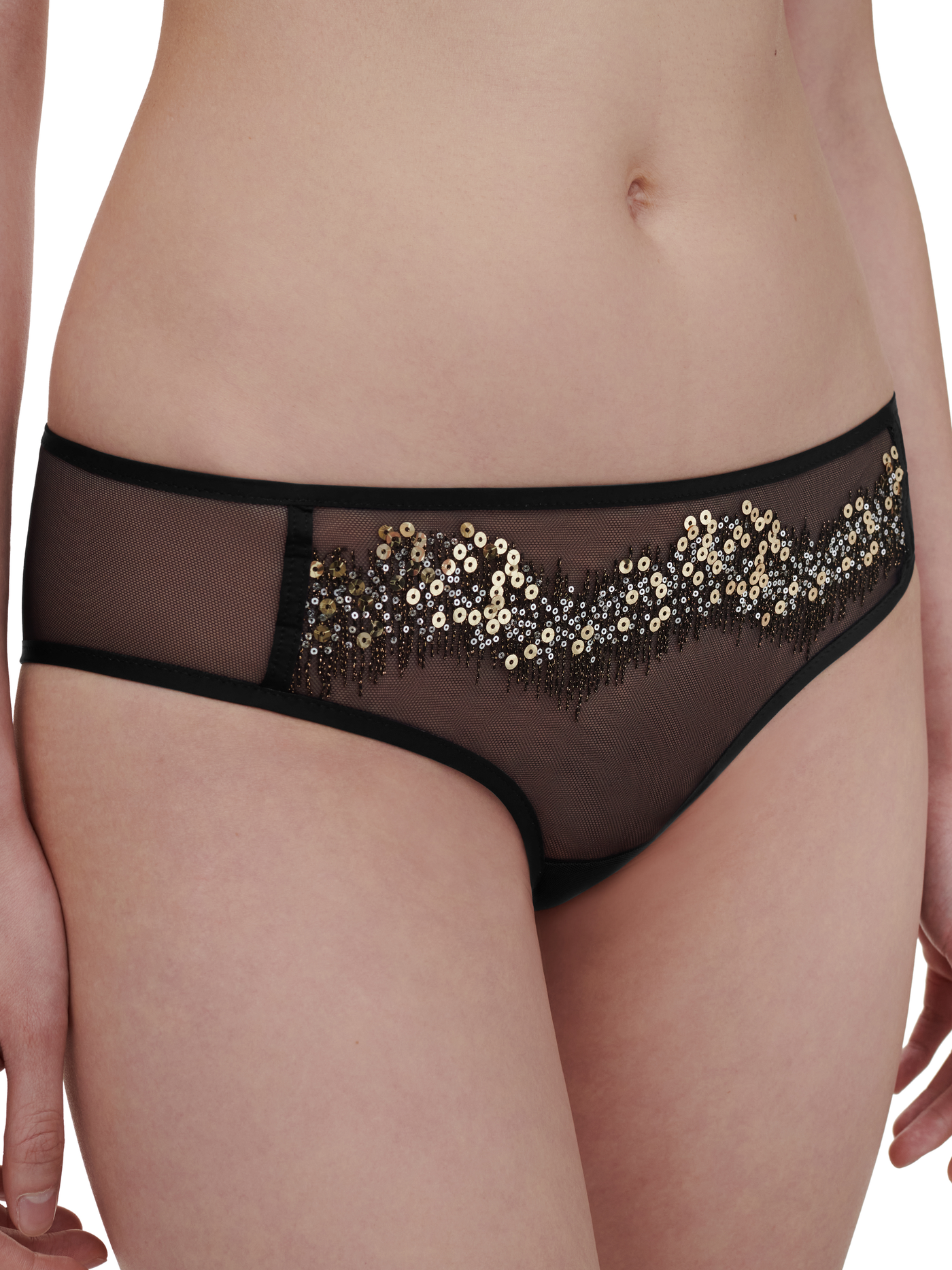 Chantelle X Genesis Revealing shorty Glitter Black