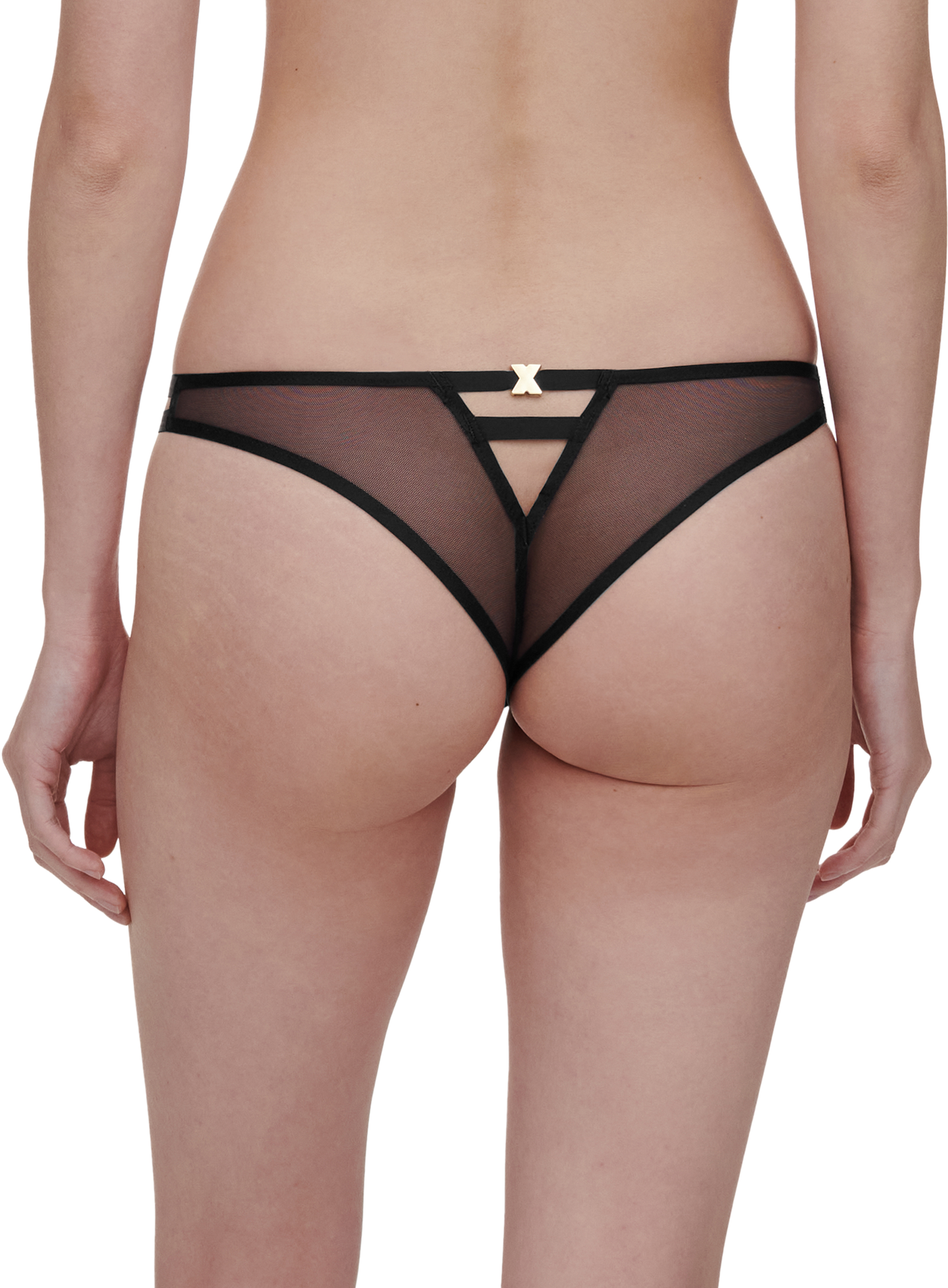 Chantelle X Genesis Tanga Glitter Black