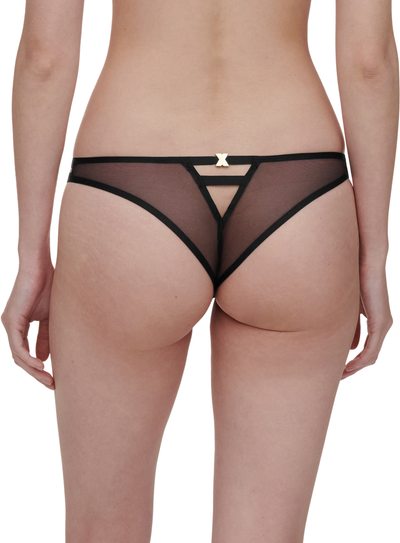 Chantelle X Genesis Tanga Glitter Black