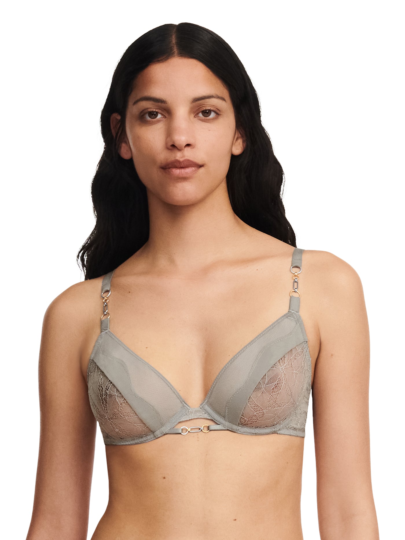 Chantelle X Spark Underwired Bra Metal Grey