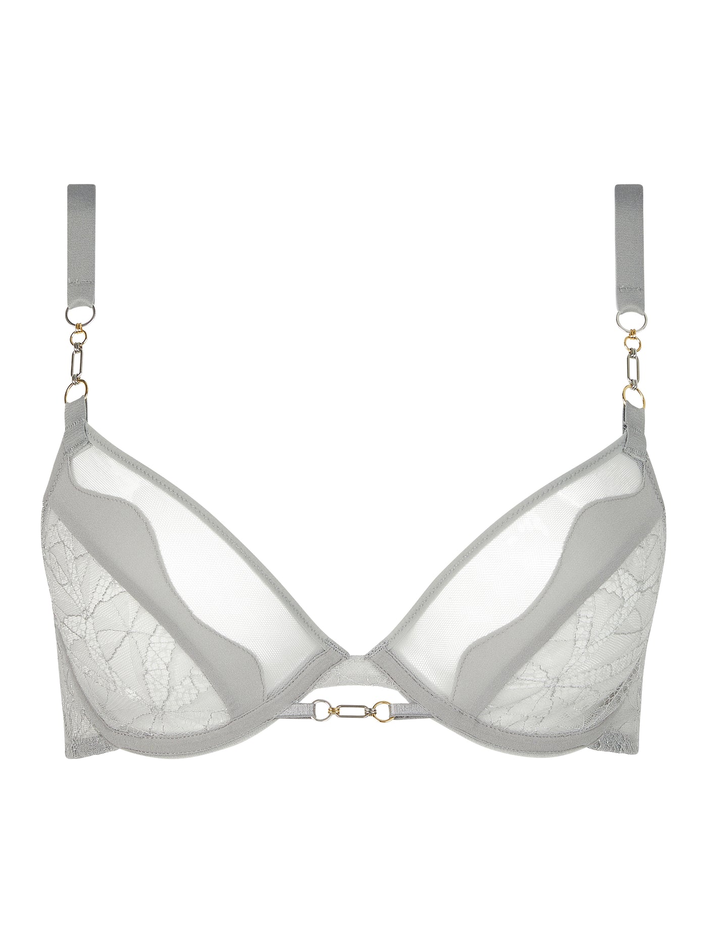 Chantelle X Spark Underwired Bra Metal Grey