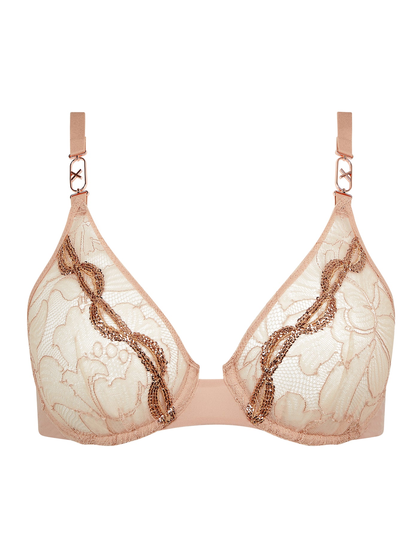 Chantelle X Xtravagant Plunge Bra Clay nude