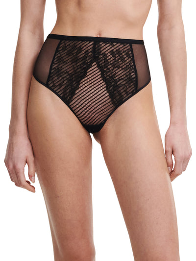 Chantelle X Txture High-Waisted Thong Black