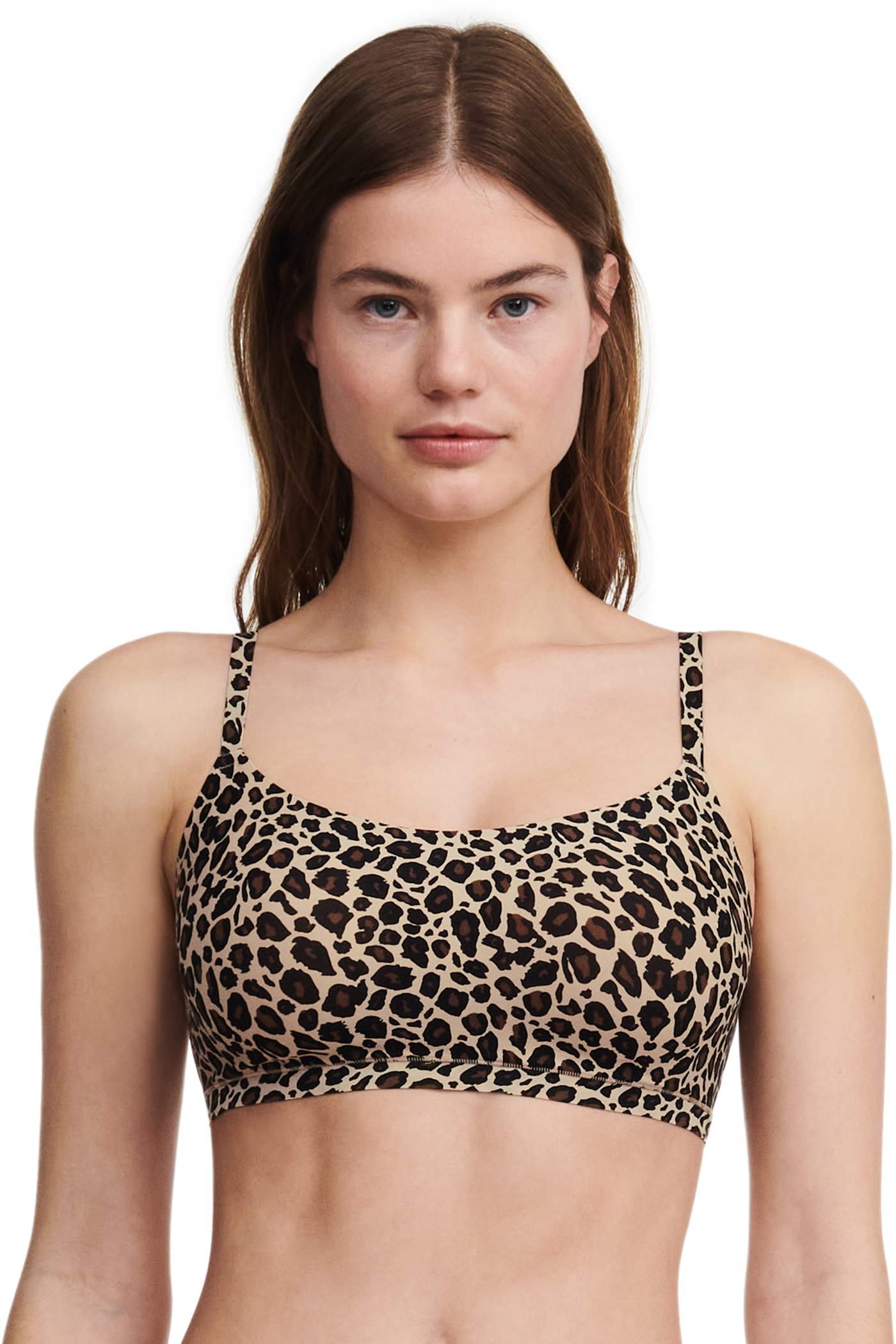 Chantelle Softstretch Padded Bralette Leopard Print