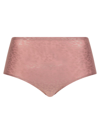 Chantelle SoftStretch High Waist Brief Pink Leo Shimmer