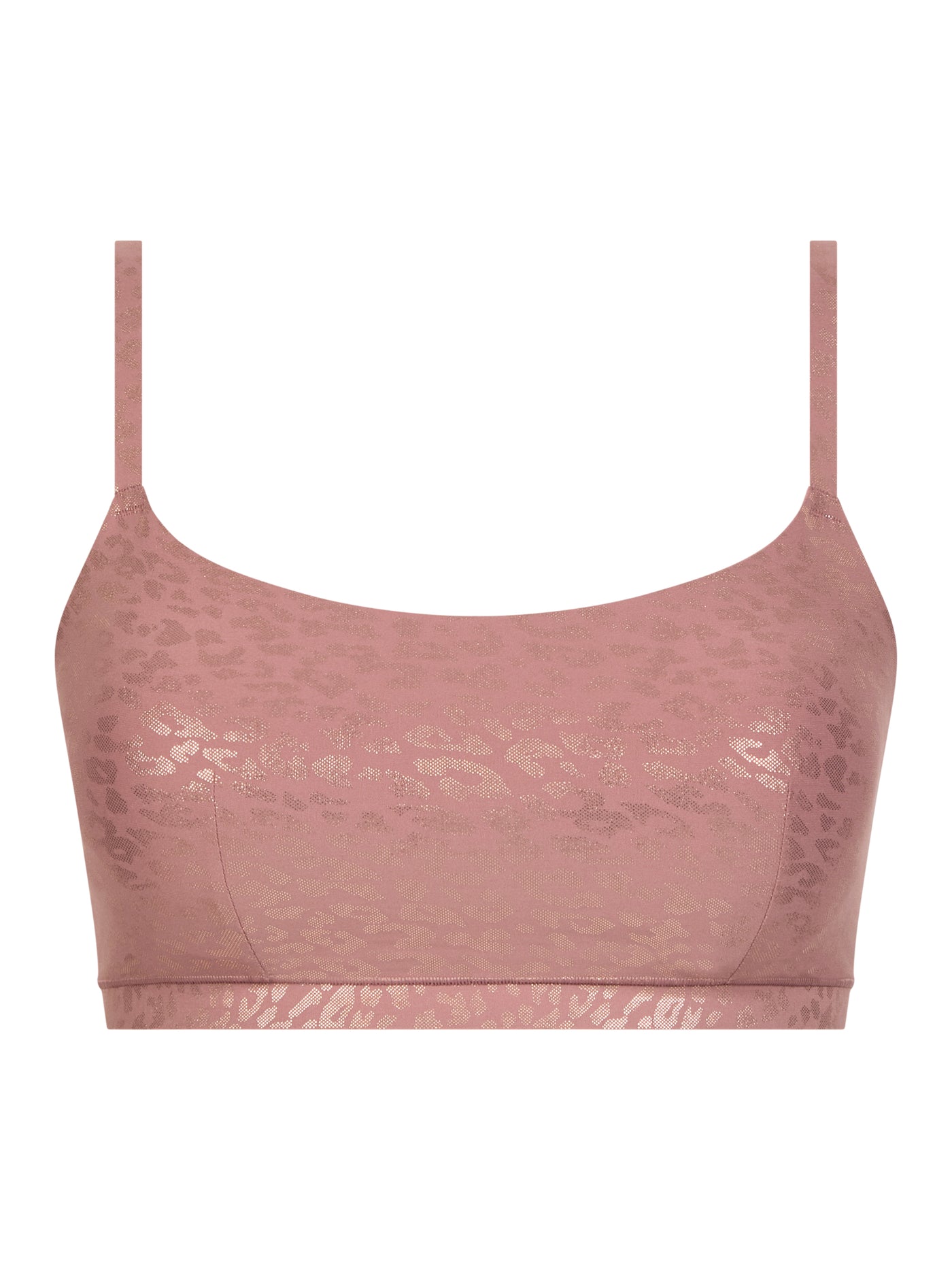 Chantelle SoftStretch Padded Bralette Pink Leo Shimmer