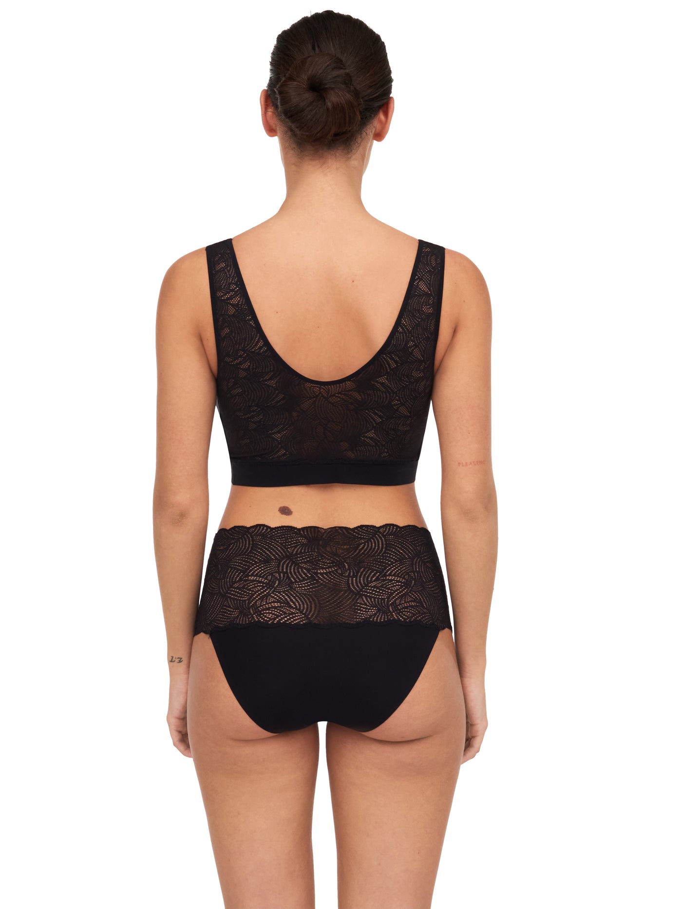 Chantelle Softstretch Lace High Waist Brief Black