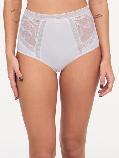 Chantelle True Lace High waisted Full Brief Milk