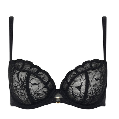 Chantelle Fleurs Covering Underwired Bra Black