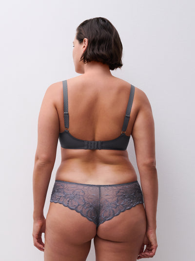 Chantelle Fleurs Plunge Underwire Bra Fancy grey
