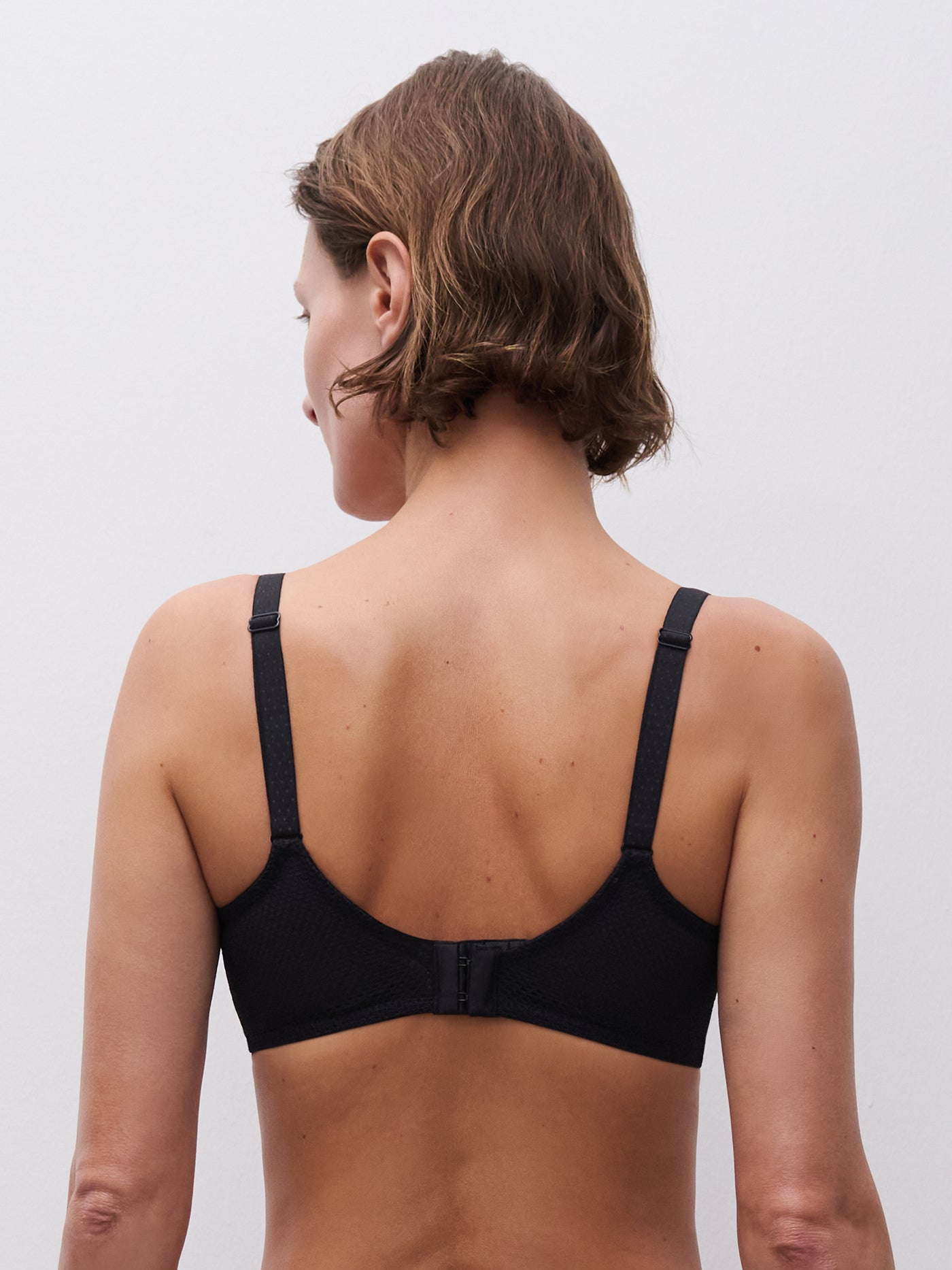 Chantelle Fleurs Half-Cup Balcony Bra Black