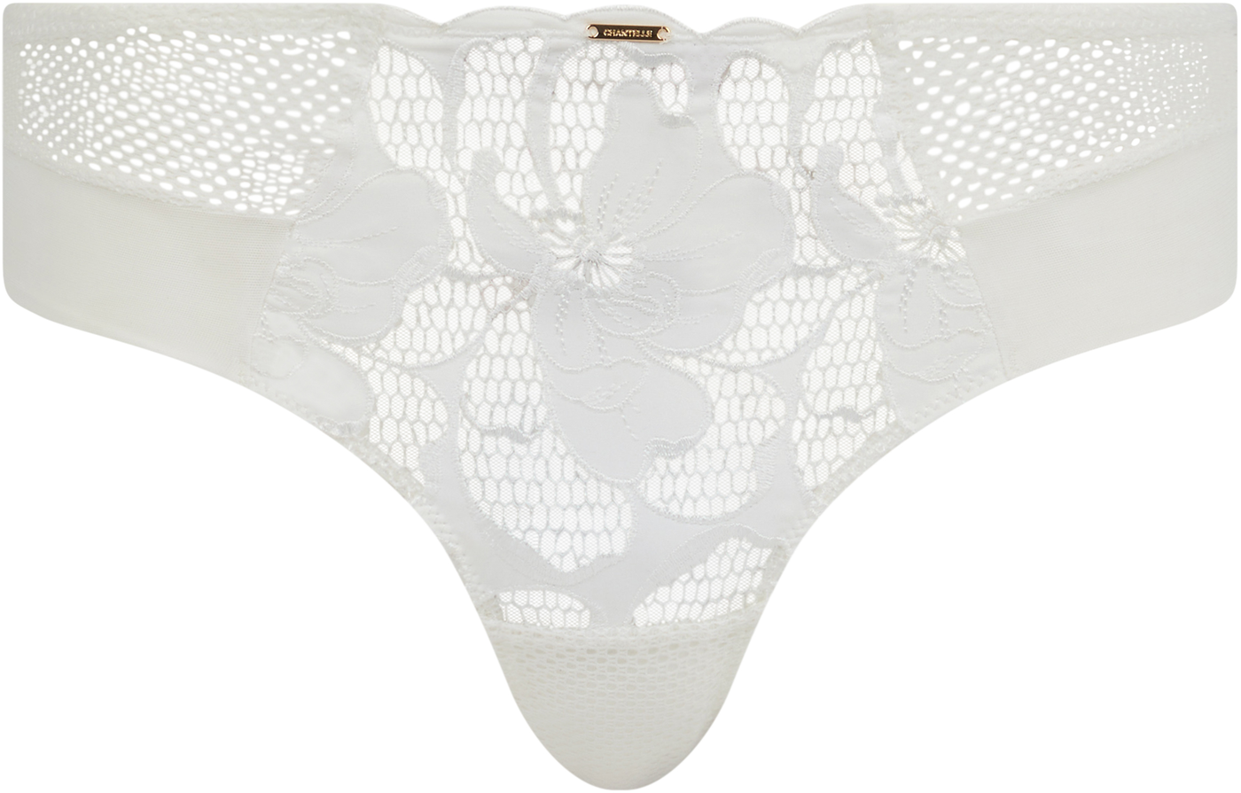 Chantelle Fleurs Revealing Shorty Satin Milk