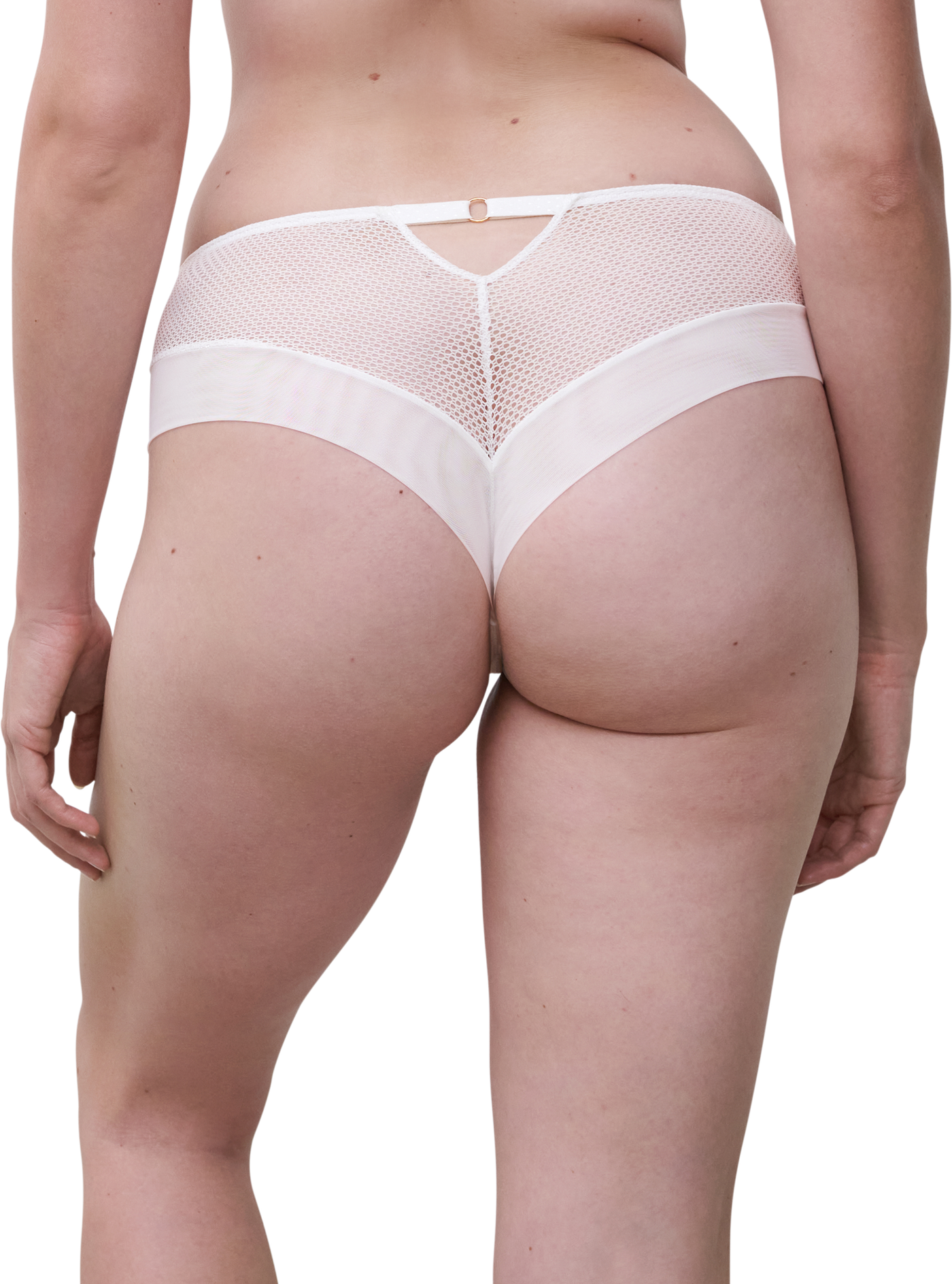 Chantelle Fleurs Revealing Shorty Satin Milk