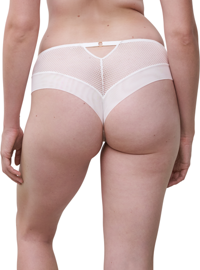 Chantelle Fleurs Revealing Shorty Satin Milk