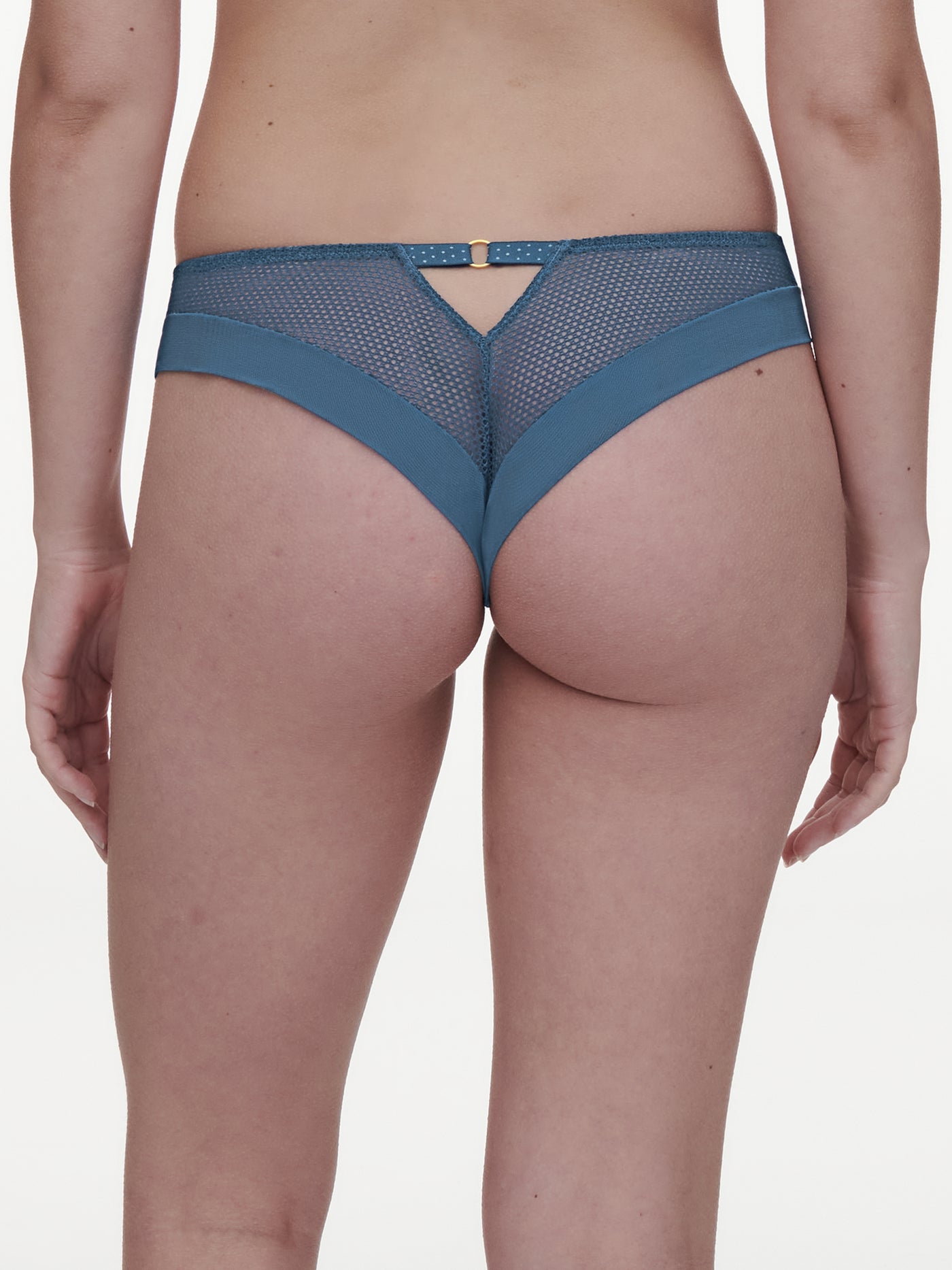 Chantelle Fleurs Revealing Shorty Jeans Blue Denim