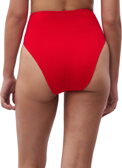 Chantelle Pulp Beachwear bikini bottom full brief Cherry red