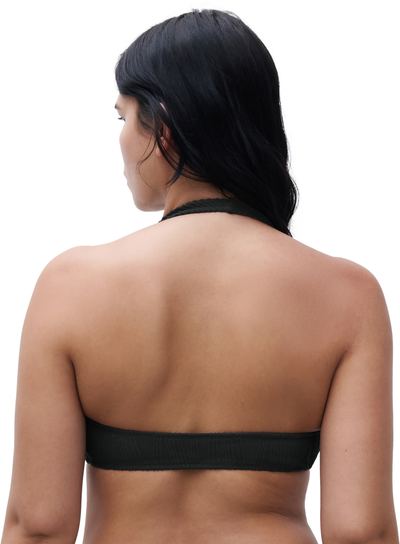 Chantelle Pulp Beachwear wirefree bikini top halter Black