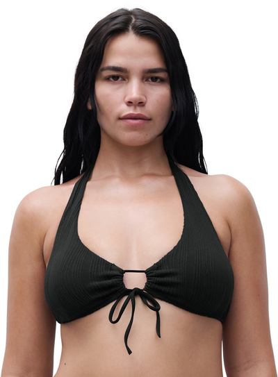 Chantelle Pulp Beachwear wirefree bikini top halter Black