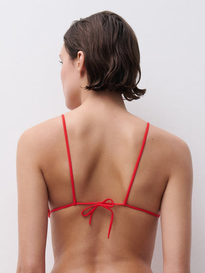 Chantelle Pulp Beachwear bikini top triangle Cherry red