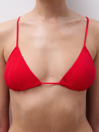 Chantelle Pulp Beachwear bikini top triangle Cherry red