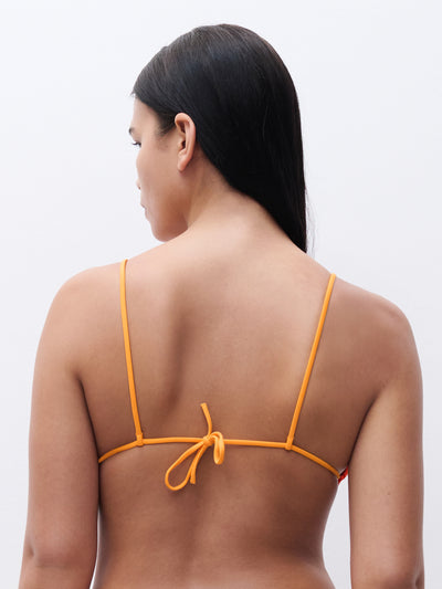 Chantelle Pulp Beachwear bikini top triangle Sunrise Tie & Dye