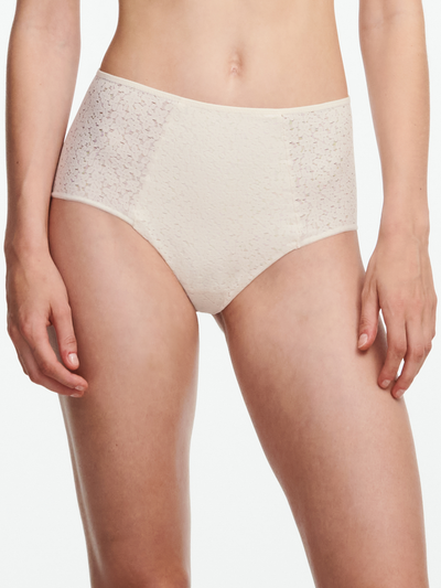 Chantelle Norah High-Waisted Covering Full Brief Talc