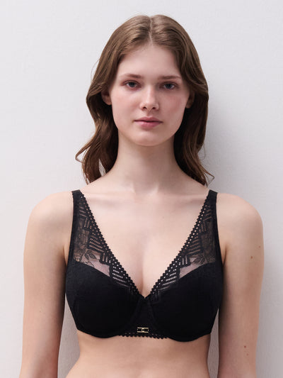 Chantelle Origins Plunge Spacer Bra Black