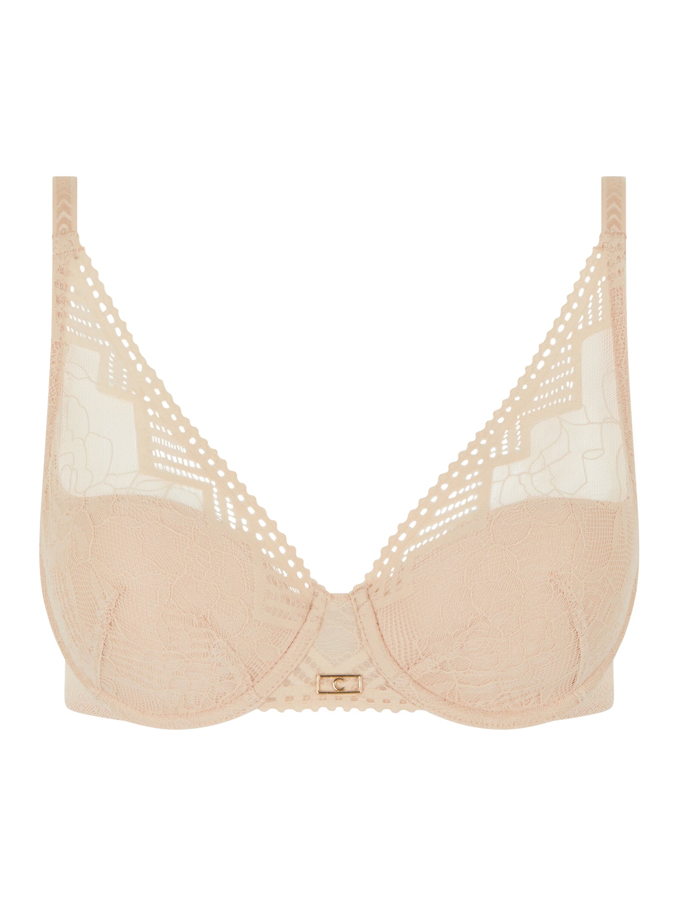Chantelle Origins Plunge Spacer Bra Golden Beige