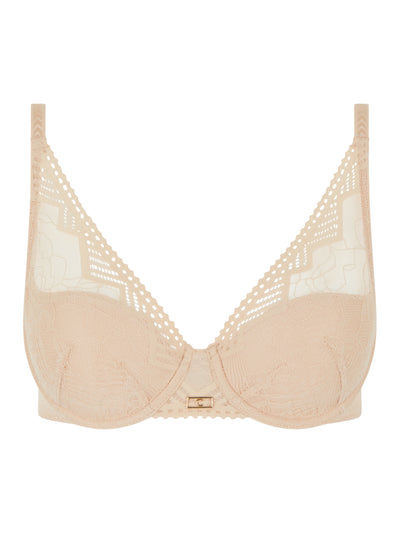 Chantelle Origins Plunge Spacer Bra Golden Beige