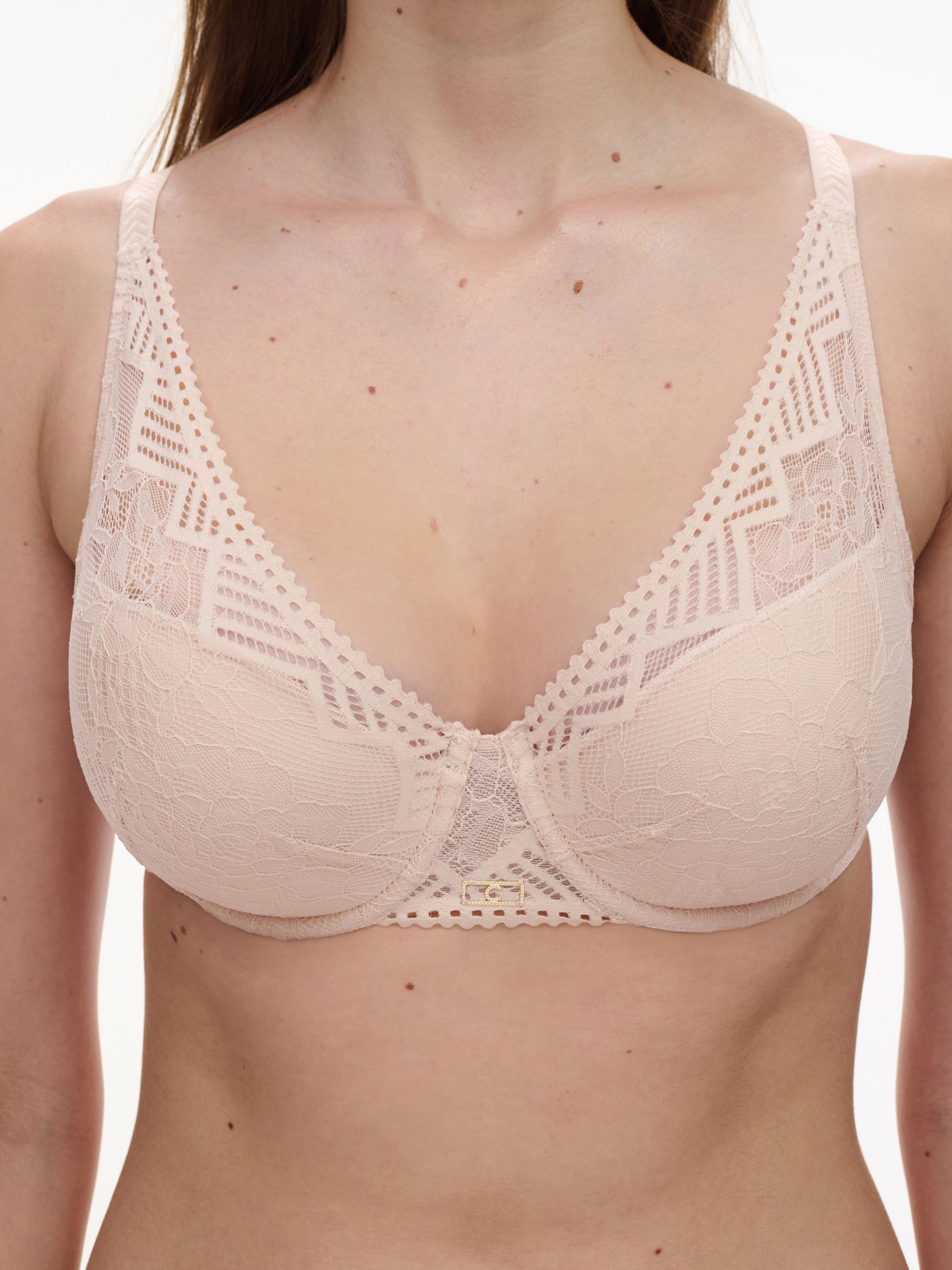 Chantelle Origins Plunge Spacer Bra Golden Beige