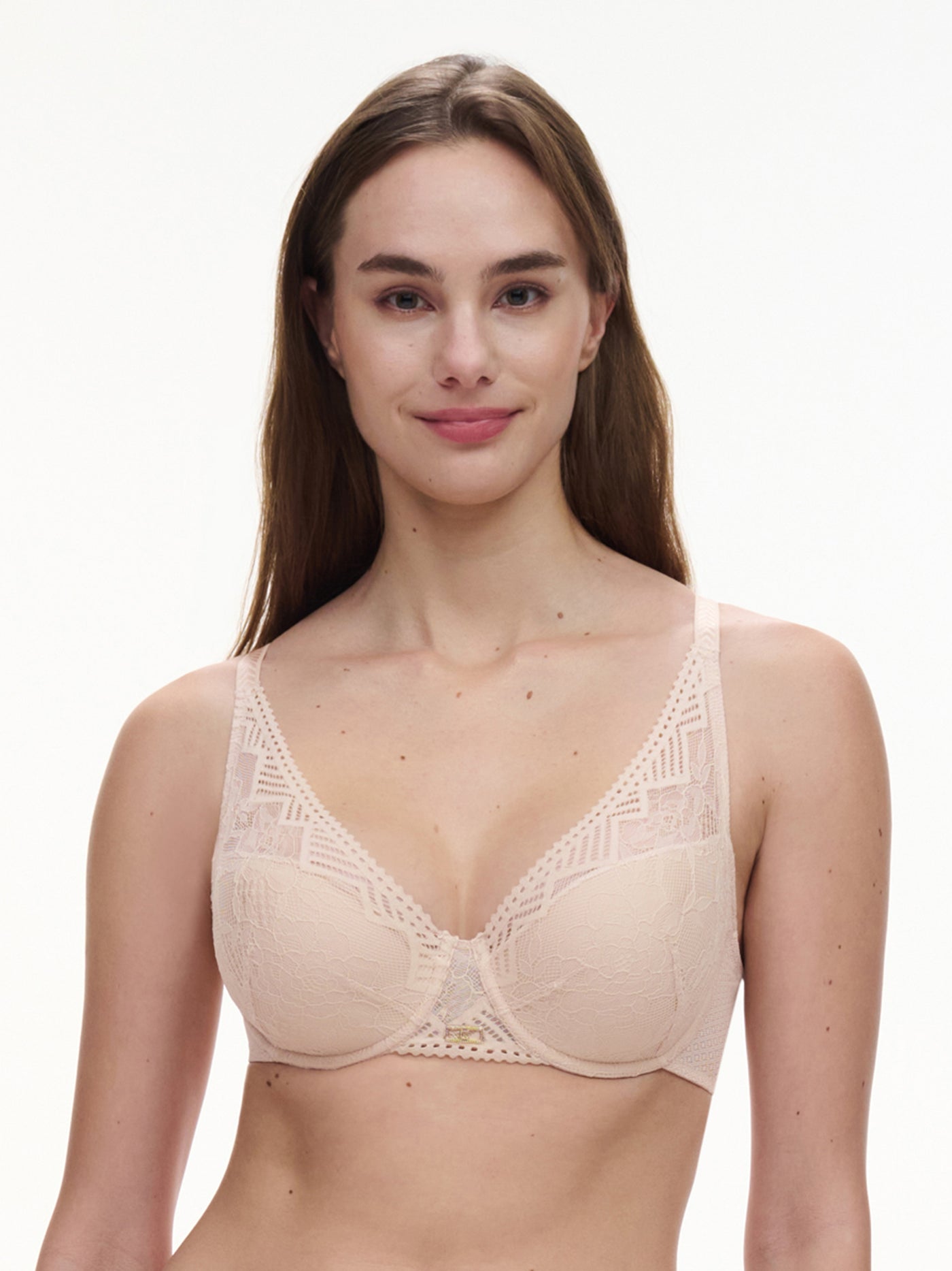Chantelle Origins Plunge Spacer Bra Golden Beige