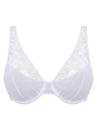 Chantelle Day to Night Plunge underwired bra White