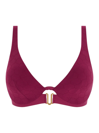 Chantelle Beachwear Glow wire plunge bikini bra Purple