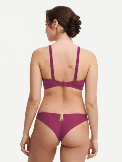 Chantelle Beachwear Glow wire plunge bikini bra Purple