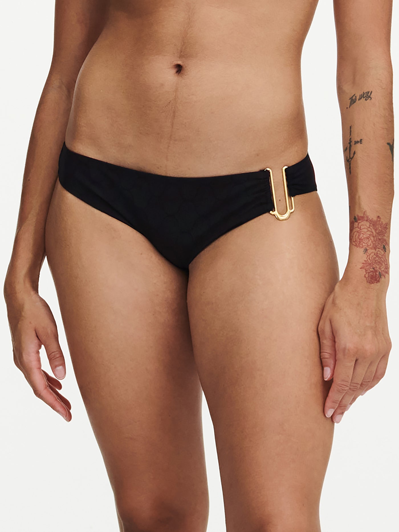 Chantelle Beachwear Glow brief swim bottom Black