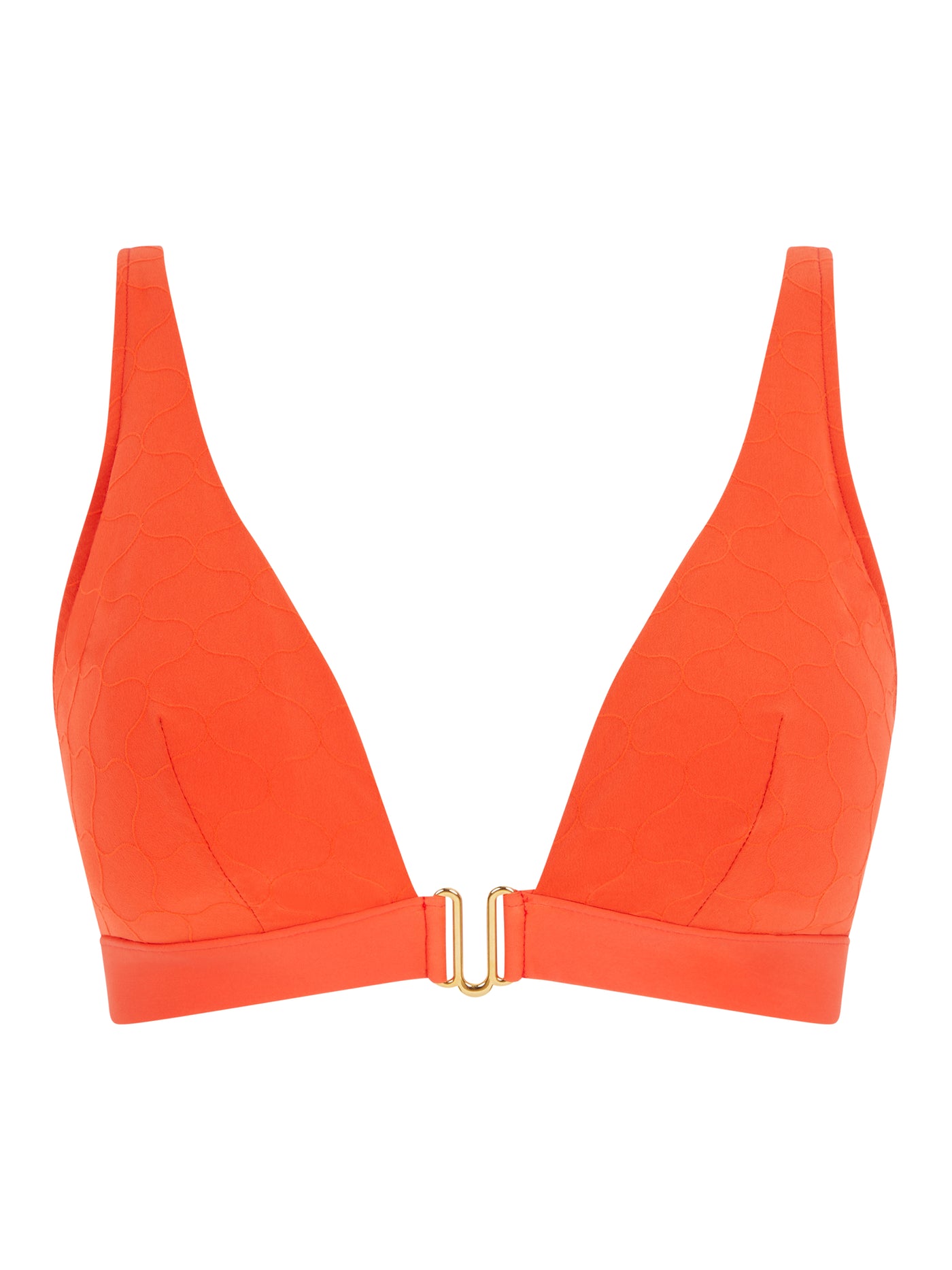 Chantelle Beachwear Glow wirefree plunge bra Bright Orange