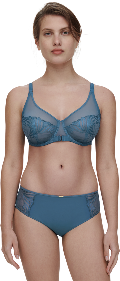 Chantelle Legend Very covering underwired bra Jeans Blue