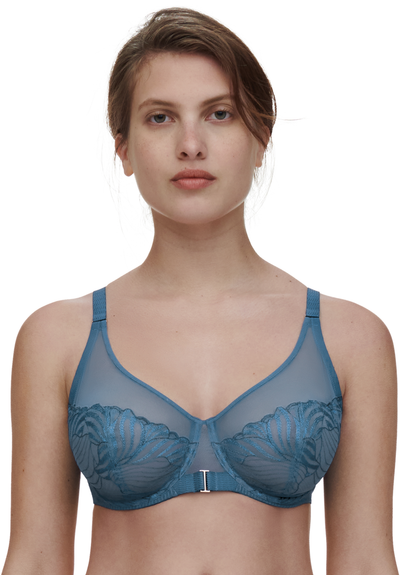 Chantelle Legend Very covering underwired bra Jeans Blue
