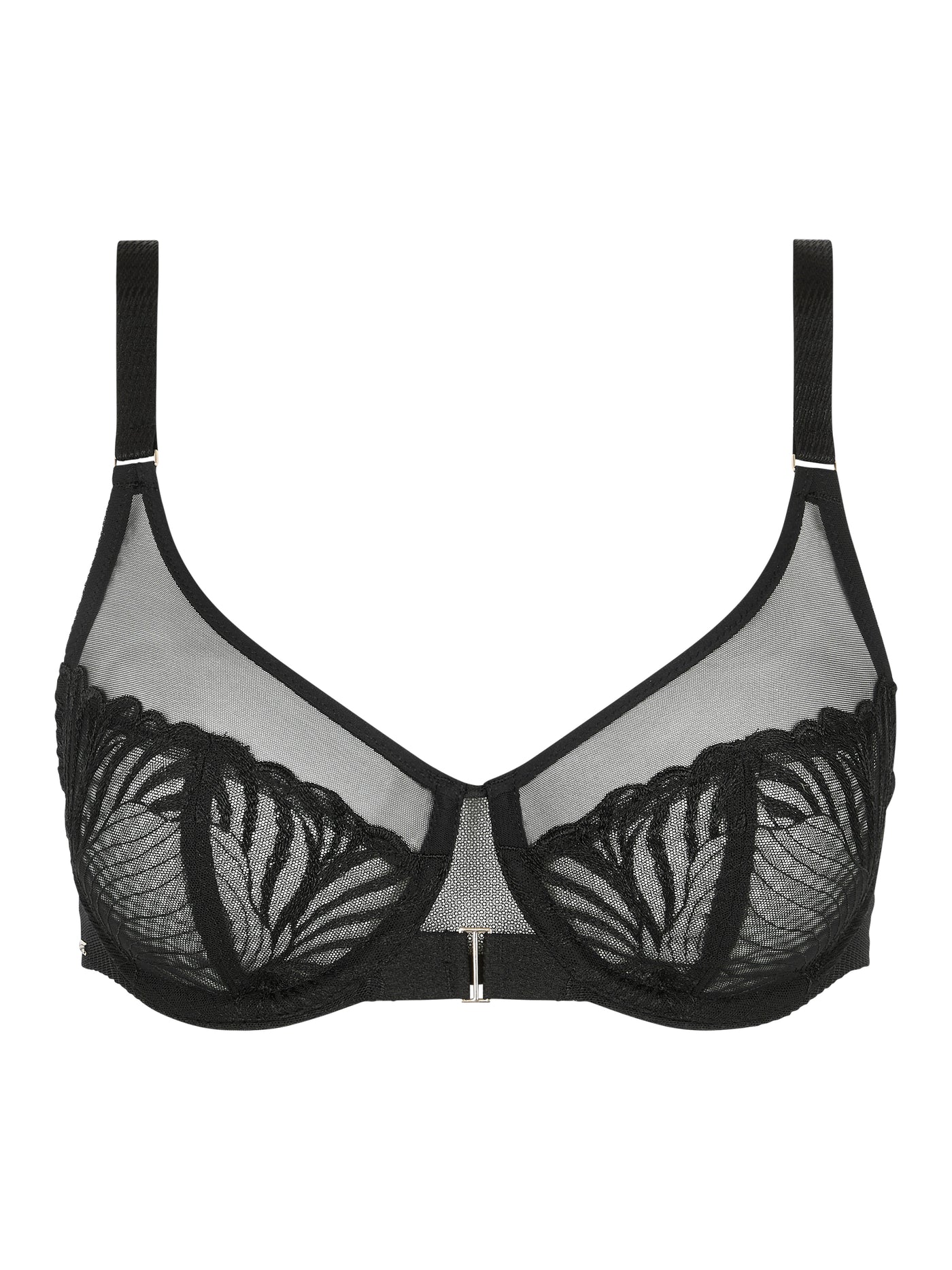 Chantelle Legend Very covering underwired bra Black