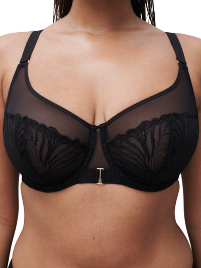 Chantelle Legend Very covering underwired bra Black