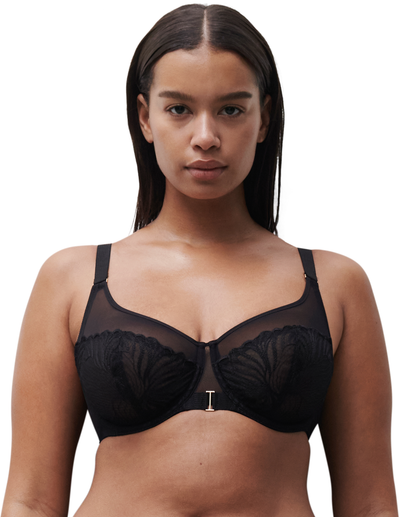 Chantelle Legend Very covering underwired bra Black