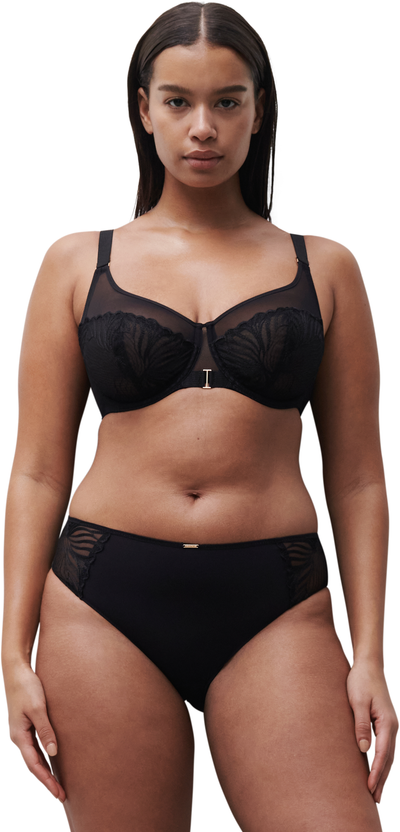 Chantelle Legend Very covering underwired bra Black