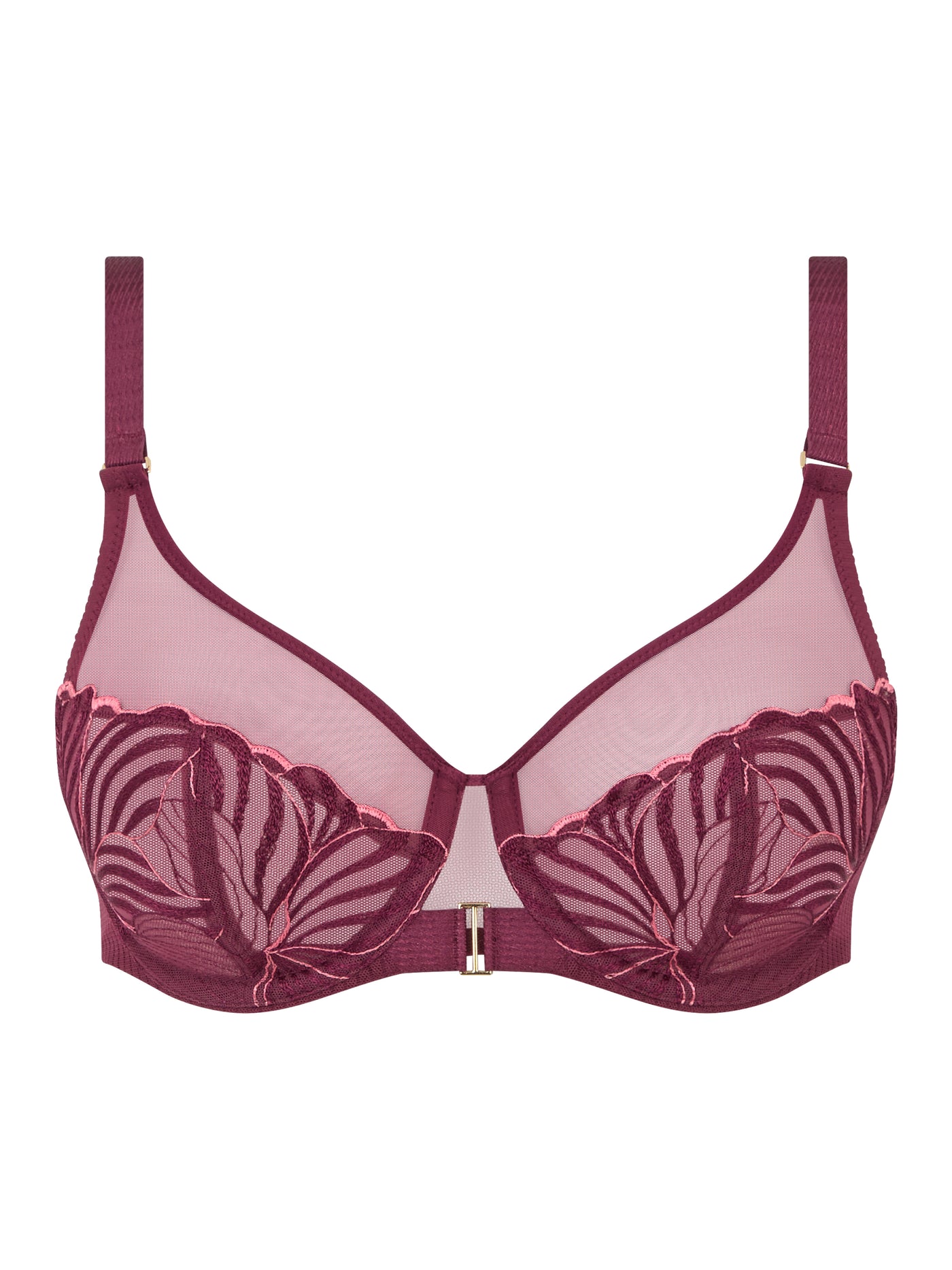 Chantelle Legend Very covering underwired bra Sienna/Guava