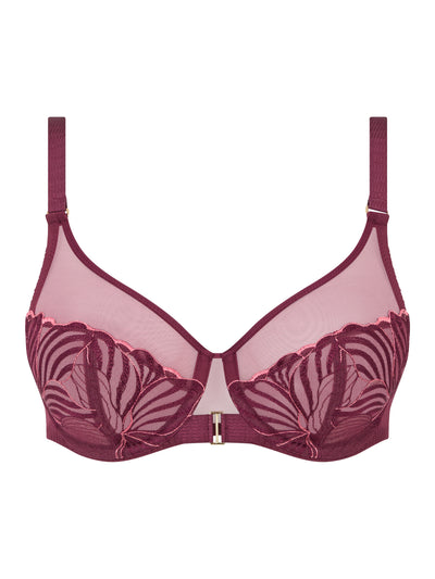 Chantelle Legend Very covering underwired bra Sienna/Guava