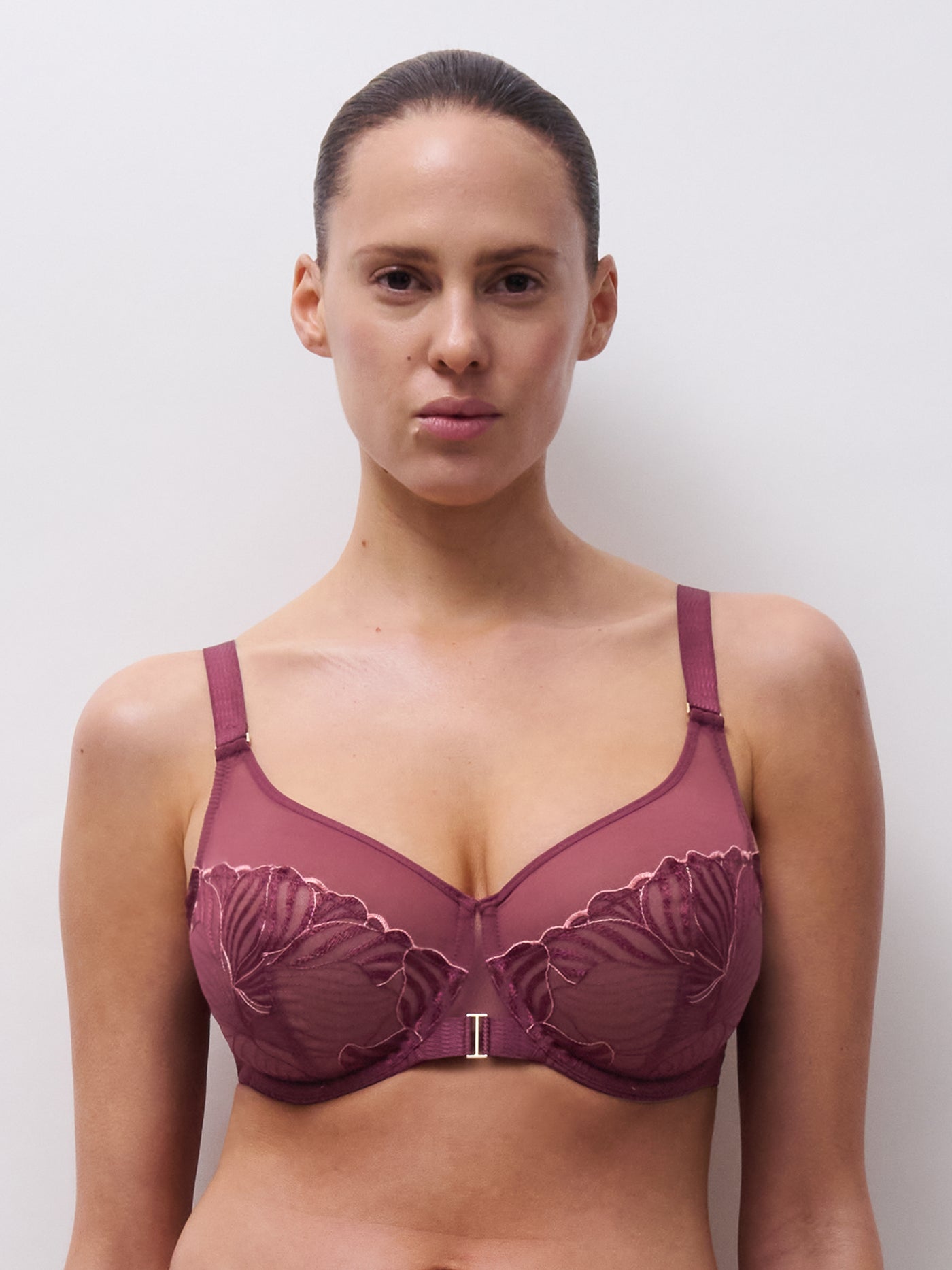 Chantelle Legend Very covering underwired bra Sienna/Guava