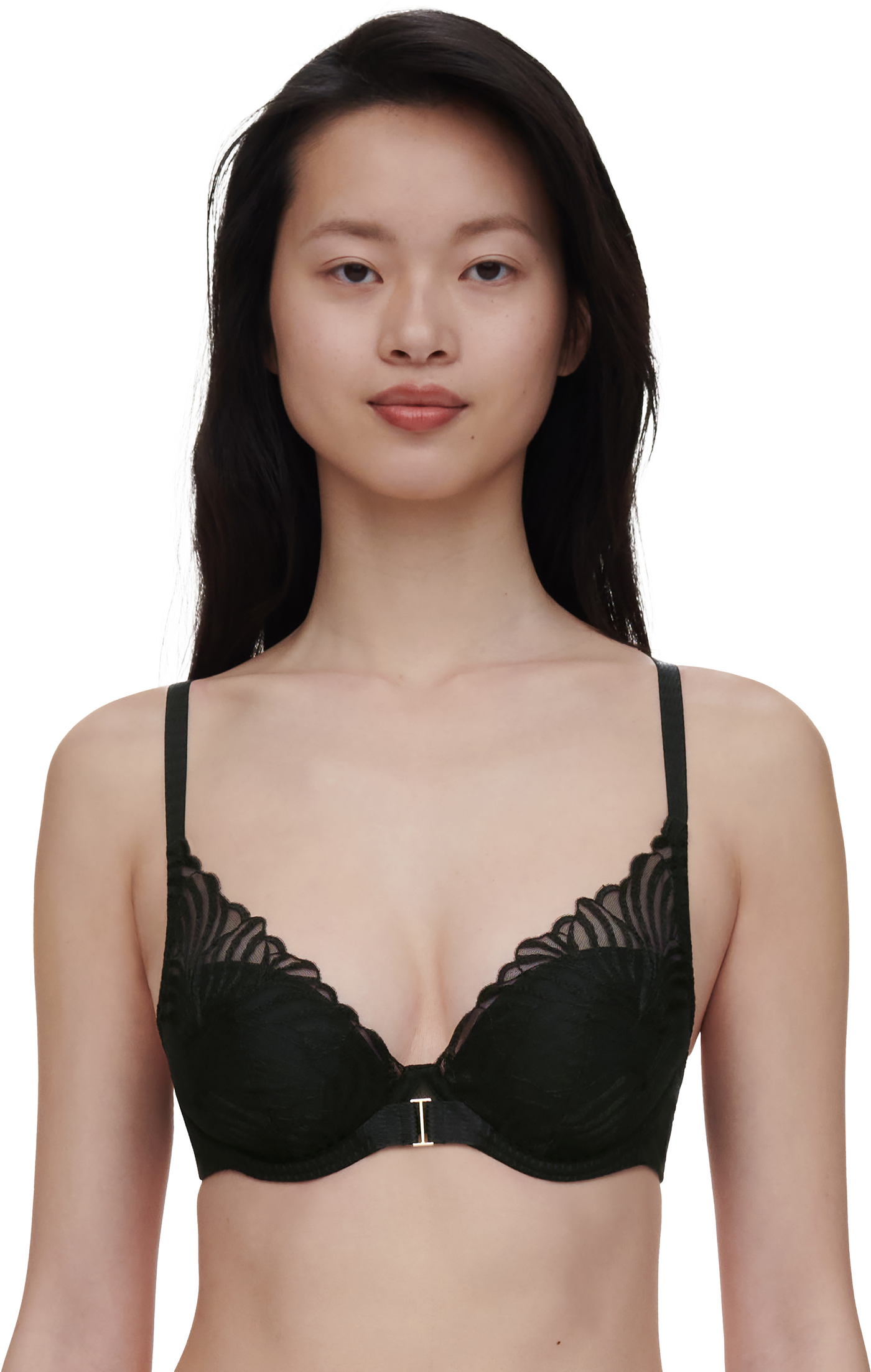 Chantelle Legend Plunge t-shirt bra Black