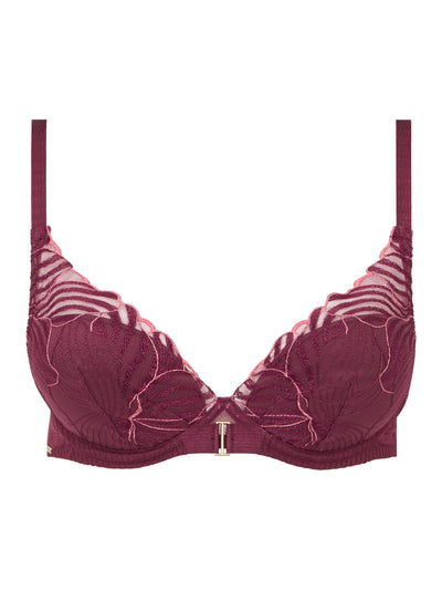 Chantelle Legend Plunge t-shirt bra Sienna/Guava
