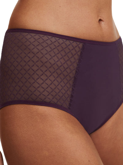 Chantelle Norah Chic High-waisted Full brief Aubergine